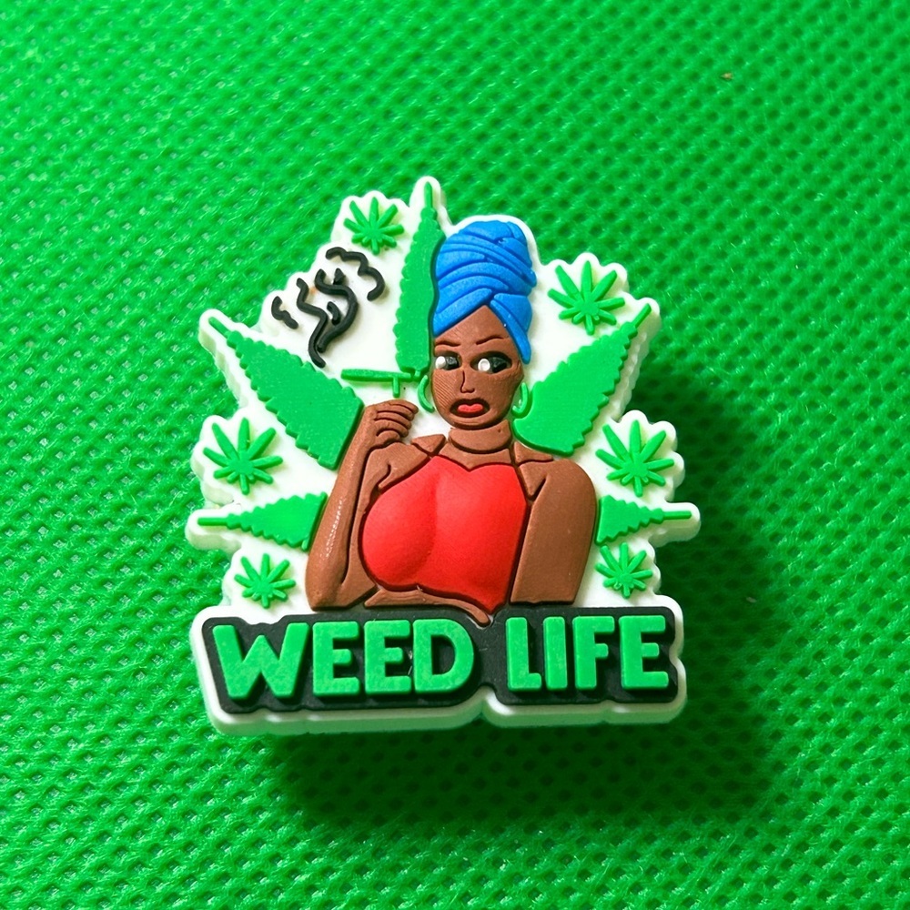 🌼 (5/$10 or 10/$15) NEW “Mary Jane, Weed” Fun Croc Shoe Charm Collection 420